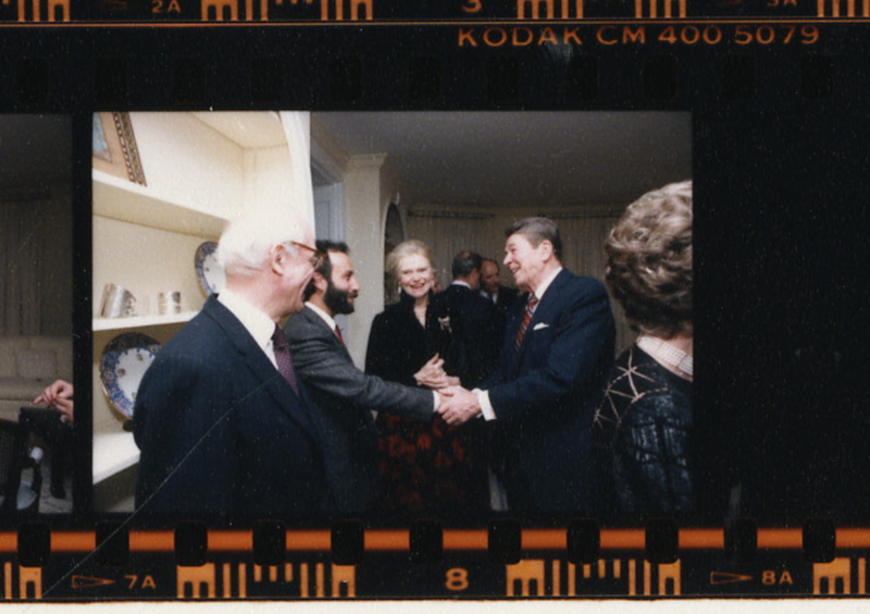 A meeting of East and West. Via the Reagan Library.